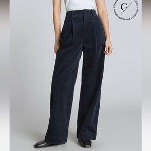 Everlane Way High Drape Pant in Deep Navy